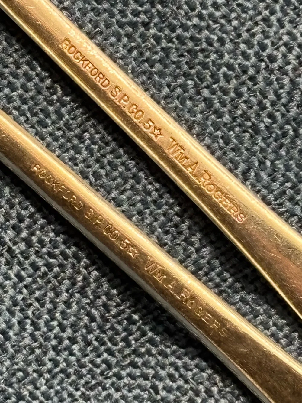 Antique Rockford Silver Plate Co. Wm. A. Rogers Cocktail/Oyster Forks - Set of 2